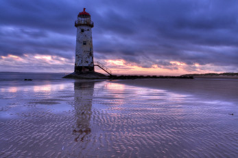 Картинка природа маяки море тучи маяк пляж