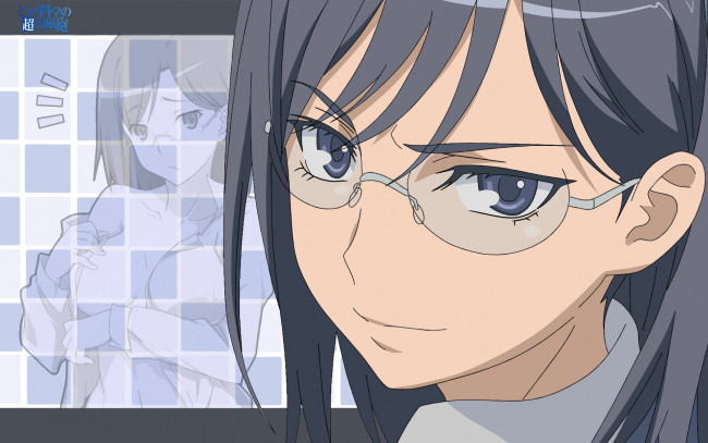 Обои картинки фото аниме, toaru majutsu no index, взгляд, девушка, фон