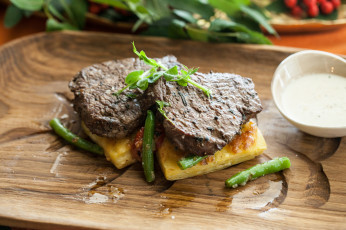 Картинка еда бутерброды +гамбургеры +канапе соус зелень фасоль бутерброд