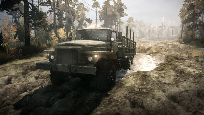 Обои картинки фото spintires,  mudrunner, видео игры, бездорожье, симулятор, mudrunner