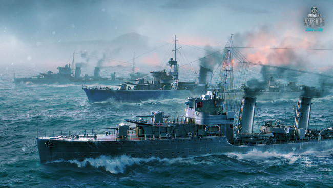 Обои картинки фото видео игры, world of warships, онлайн, action, world, of, warships, симулятор