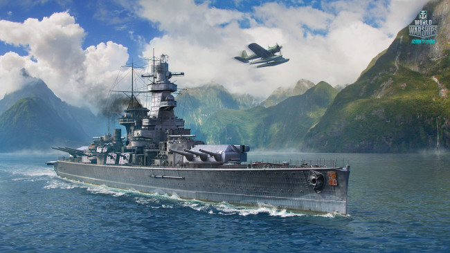 Обои картинки фото видео игры, world of warships, онлайн, action, симулятор, world, of, warships