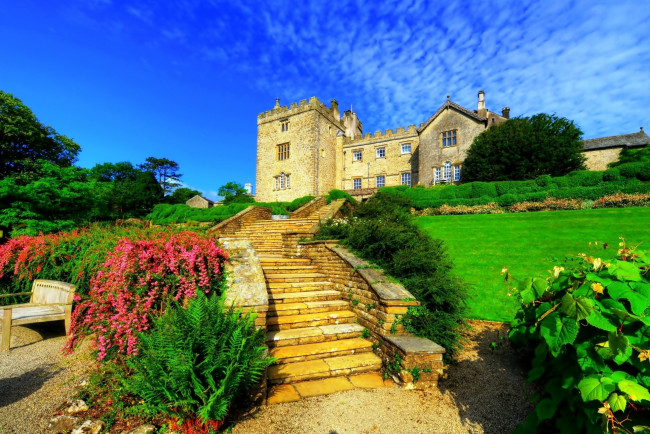 Обои картинки фото sizergh castle, города, замки англии, sizergh, castle