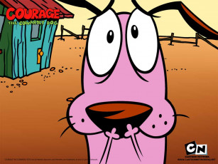 обоя мультфильмы, courage, the, cowardly, dog