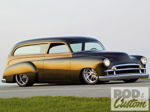 обоя 1950, chevy, styleline, deluxe, station, wagon, автомобили, custom, classic, car