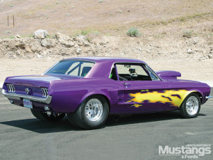 Картинка 1967 ford mustang coupe автомобили hotrod dragster