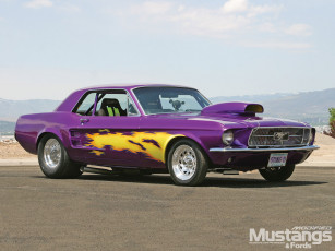 Картинка 1967 ford mustang coupe автомобили hotrod dragster