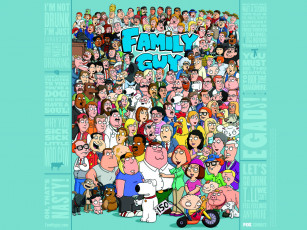 обоя family, guy, мультфильмы