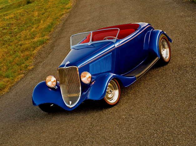 Обои картинки фото 1933, ford, roadster, автомобили, custom, classic, car