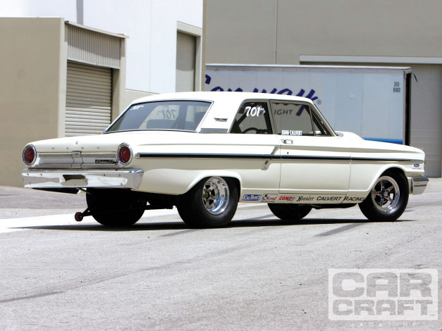 Обои картинки фото 1964, ford, fairlane, 500, автомобили, hotrod, dragster