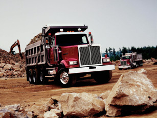 Картинка western star 4900 fa dump truck автомобили