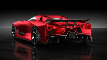 Картинка автомобили 3д nissan concept 2020 turismo gran vision 2015г красный