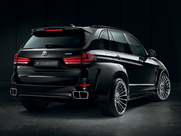 Обои картинки фото автомобили, bmw, f15, x5, hamann, темный, 2014г