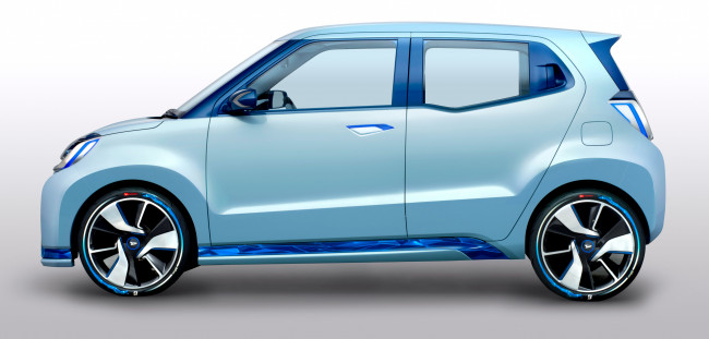 Обои картинки фото автомобили, 3д, 2015г, concept, d-base, daihatsu