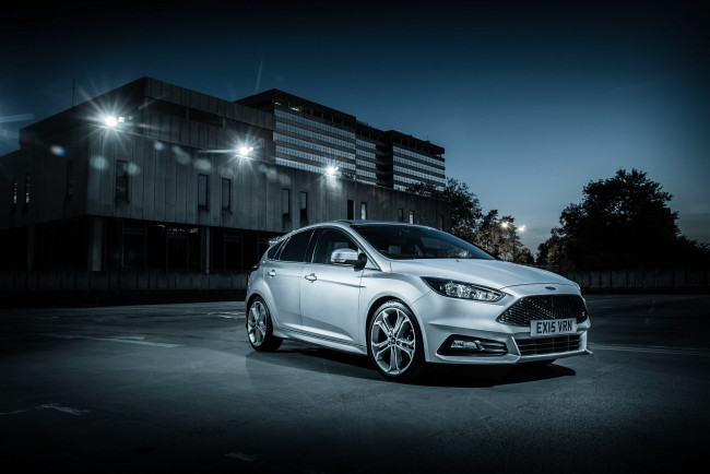 Обои картинки фото автомобили, ford, st, focus, uk-spec, 2015г