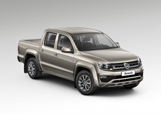 Обои картинки фото автомобили, volkswagen, trendline, cab, double, amarok, 2016г