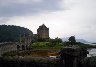 обоя города, замок эйлен-донан , шотландия, eilean, donan, castle