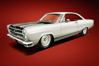 обоя 1966-ford-fairlane, автомобили, рисованные, ford