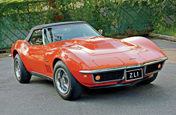 Картинка 1969-chevrolet-corvette автомобили corvette chevrolet