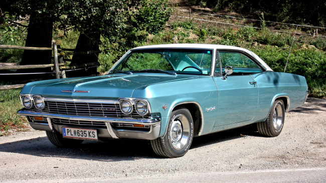 Обои картинки фото автомобили, chevrolet, 1965, impala, ss
