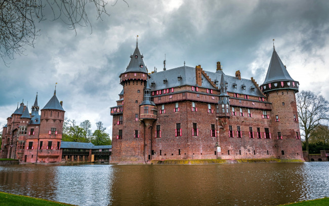 Обои картинки фото de haar castle,  netherlands, города, замки нидерландов, de, haar, castle, netherlands