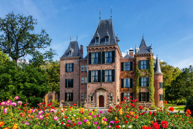 Обои картинки фото keukenhof castle, города, замки нидерландов, keukenhof, castle