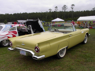 Картинка 1957 ford thunderbird convertible classic02 автомобили