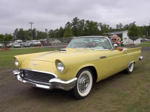 Картинка 1957 ford thunderbird convertible classic автомобили