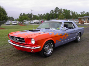 Картинка 1965 ford mustang classic автомобили