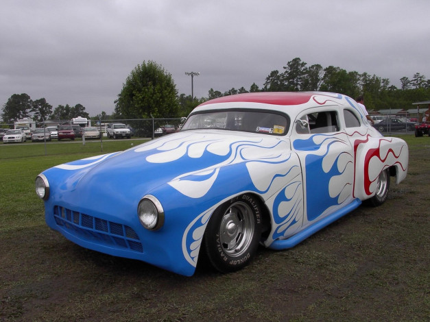 Обои картинки фото 1951, chevrolet, hot, rod, classic, автомобили, выставки, уличные, фото