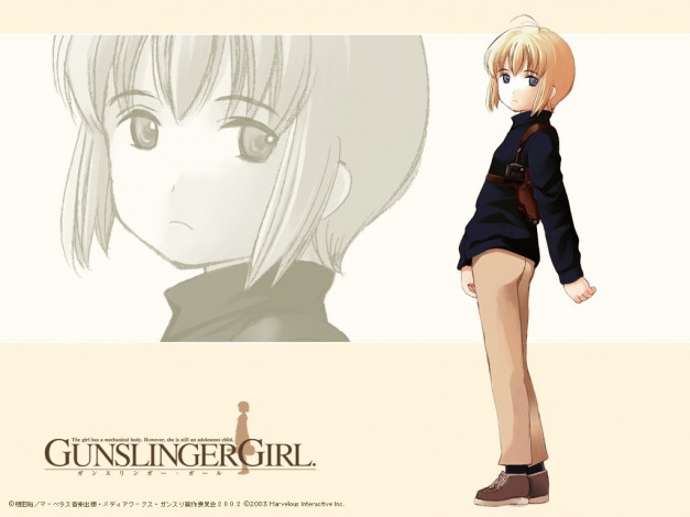 Обои картинки фото аниме, gun, slinger, girl