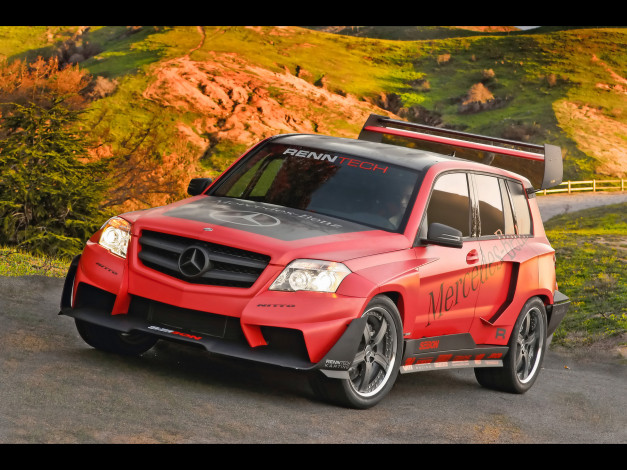 Обои картинки фото 2008, mercedes, benz, glk, pikes, peak, rally, racer, by, renntech, автомобили