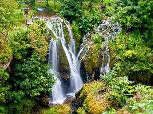 Картинка rastoke waterfall хорватия природа водопады водопад