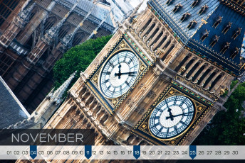 Картинка календари города лондон часы биг бен