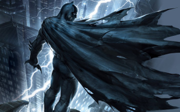 Картинка бэтмен рисованные комиксы batman темный рыцарь the dark knight