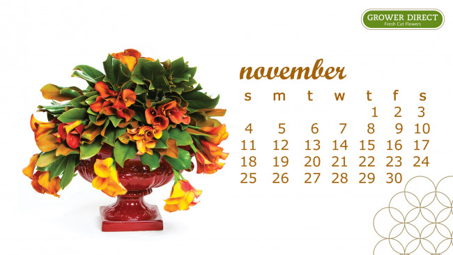 Обои картинки фото календари, цветы, букет, каллы