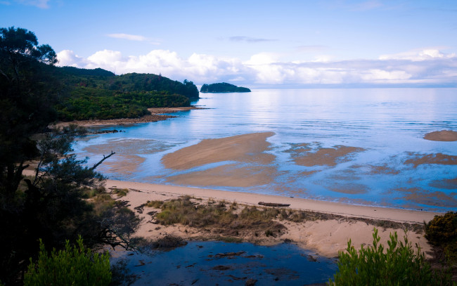 Обои картинки фото abel, tasman, national, park, new, zealand, природа, побережье, парк, берег, море