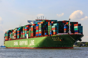 обоя cscl star, корабли, грузовые суда, контейнеровоз