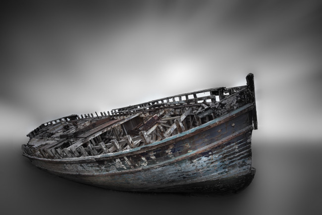 Обои картинки фото корабли, лодки,  шлюпки, лодка, серый, фон