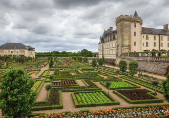 Картинка chateau+de+villandry города замки+франции парк замок