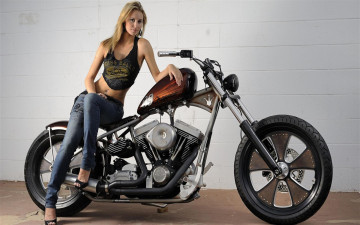 Картинка мотоциклы мото+с+девушкой мотоцикл фон взгляд девушка