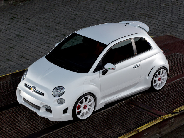 Обои картинки фото fiat zender abarth-500 corsa stradale concept 2013, автомобили, fiat, stradale, abarth-500, zender, 2013, concept, corsa