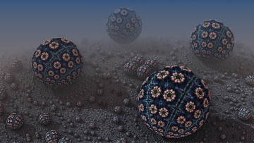 Картинка 3д+графика шары+ balls цвет фон узор