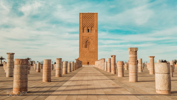 Картинка города -+мечети +медресе минарет хасана касба удайя рабат марокко
