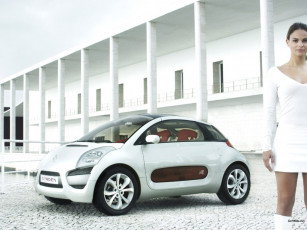 Картинка citroen airplay concept автомобили авто девушками