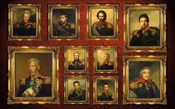 обоя разное, знаменитости, russian, generals, uniform, 1812