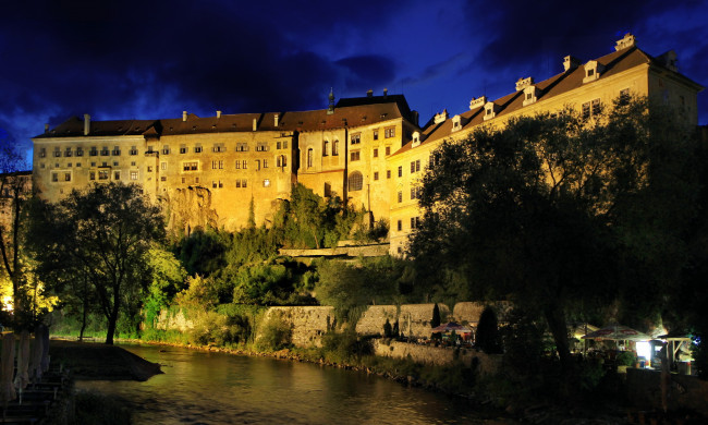 Обои картинки фото czech, republic, castle, krumlov, города, дворцы, замки, крепости, чехия, замок