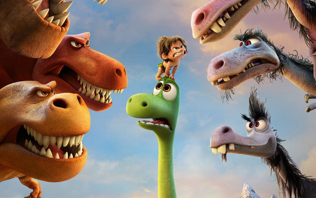 Обои картинки фото мультфильмы, the good dinosaur, семейный, динозавр, хороший, the, good, dinosaur