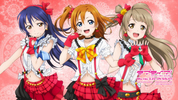 Картинка аниме love+live +school+idol+project взгляд девушки фон