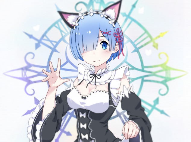 Обои картинки фото аниме, re,  zero kara hajimeru isekai seikatsu, rem